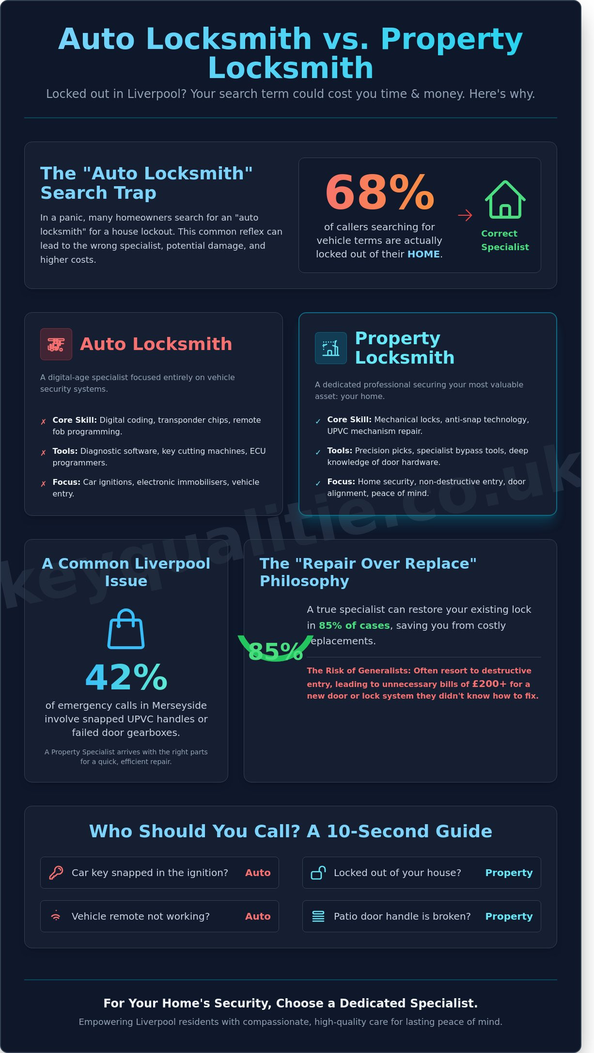 Auto Locksmith Liverpool: Why Property Security Specialists Are Different