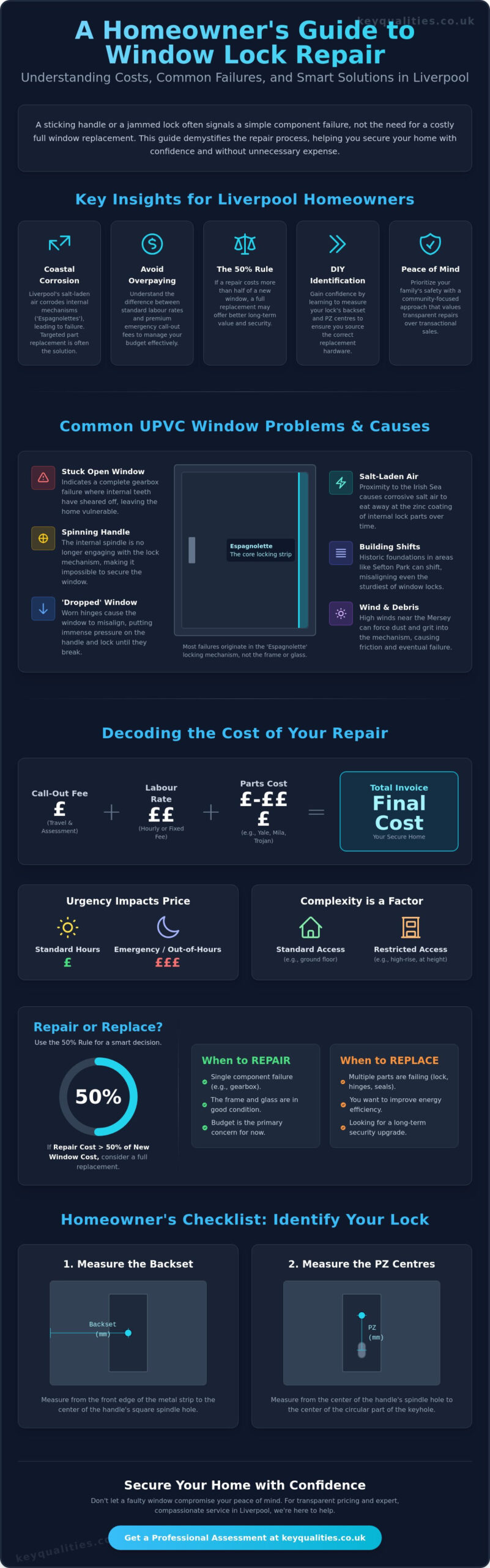 Cost to Fix a Broken Window Lock in Liverpool: 2026 Price Guide