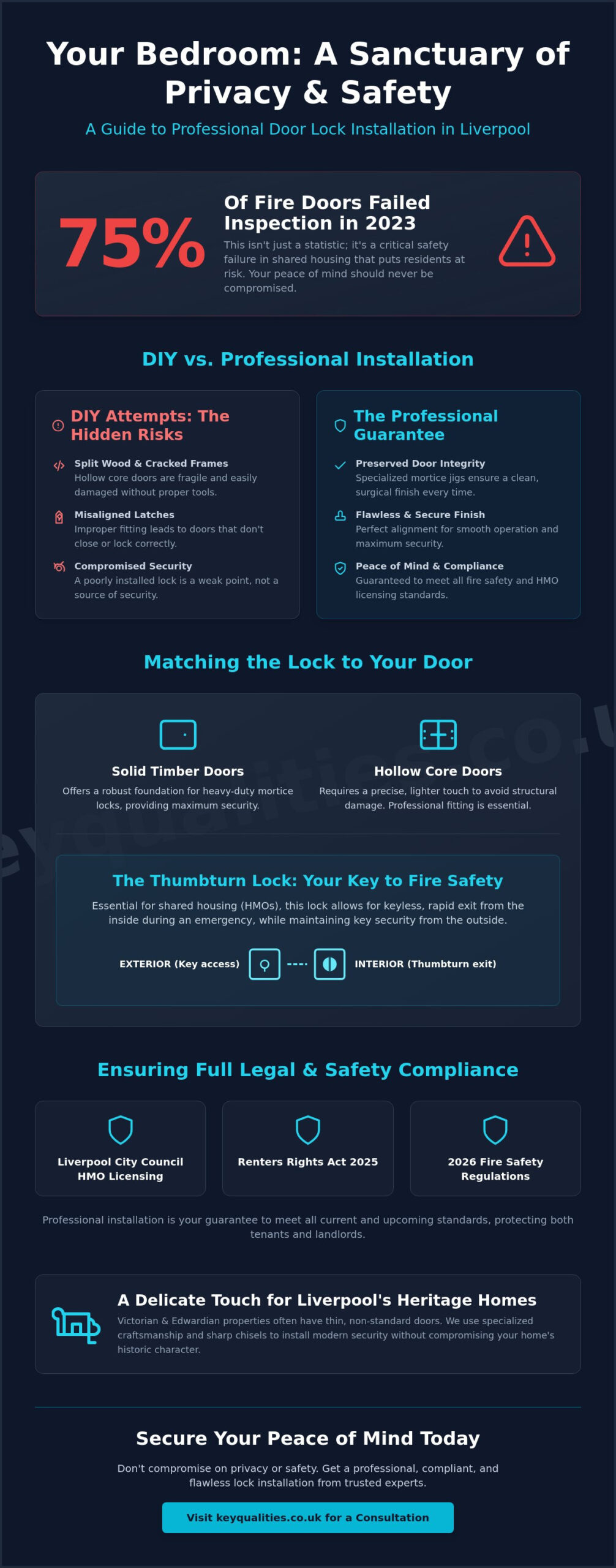 Bedroom Door Lock Installation in Liverpool: The 2026 Privacy & Security Guide
