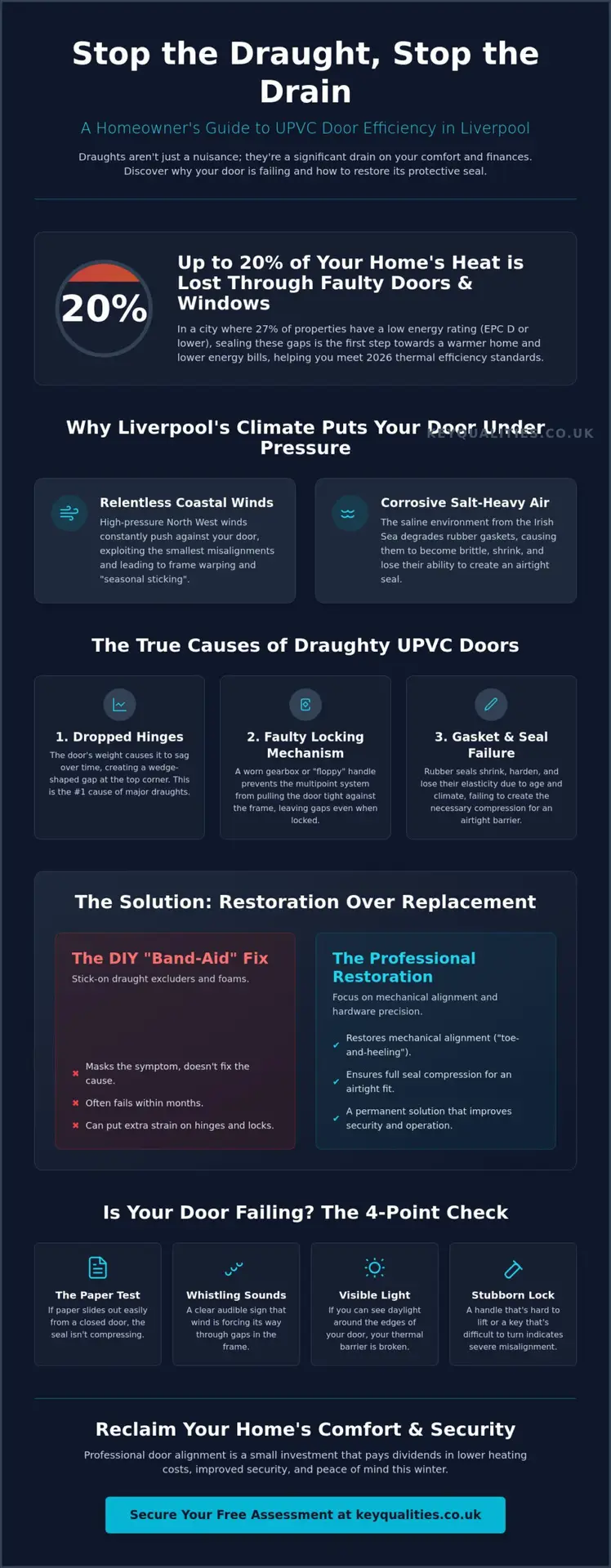 Draught Proofing UPVC Doors in Liverpool: A 2026 Homeowner’s Guide
